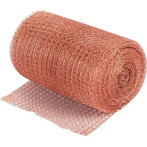 10 Feet Pure Copper Mesh Rodent Pest Control Copper Fine Wire Mesh Roll Insect Rodent Mesh Snail Repellent Copper Mesh Plant Protector for Home Garden