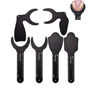 6 Pcs Dental Contraster Intraoral Photographic Dental Black Background Board Dental Photo Contrast Kit