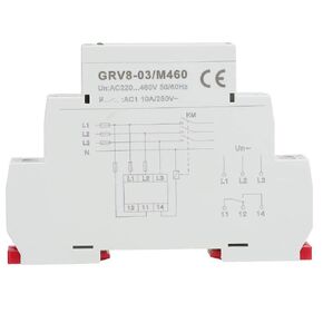 Keenso 3 Phase Monitor Relay,Three Phase Voltage Monitoring Relay Over Voltage AC/DC Voltage Monitoring for Phase Sequence Protector GRV8-03(M460)