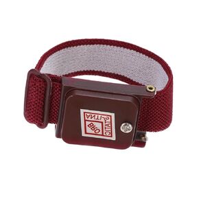 MECCANIXITY 3Pcs Anti Static Wrist Strap, ESD Antistatic Bracelet Adjustable Cordless with Spare Bracelet for Computer Electronics Repair Maroon Red
