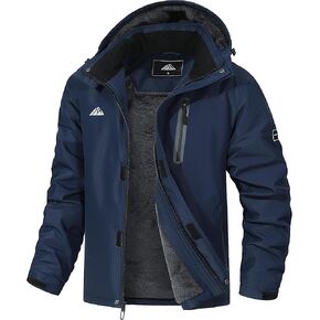 Men's Mountain Ski Jacket Warm Winter Snow Coat Waterproof Snowboarding Jacket Outdoor Windbreaker Hooded for Hiking