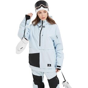 SNOWVERB Womens Mens Insulated Waterproof Snowboarding Mountain Jackets with Hood Skiing Coat Snowboard Winter Ski Jacket