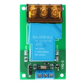 High Power Relay Module, One Way Relay Module, High/Low Level Trigger Optocoupler Isolation Relay Module, 30A YYG-2 for Industrial Use(5VDC)