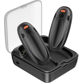 AI Hand Warmers Rechargeable with Charging Case, 2-Pack 14000mAh Magnetic Electric Hand Warmers, Up to 36H Safe Heat, Pocket Size Golf, Camping, Hunting Accessories, Gifts for Christmas - Black
