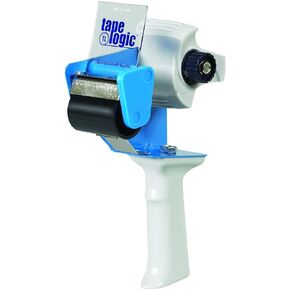 Tape Logic (1 Pack) Industrial Carton Sealing Tape Dispenser, 2", Blue/White