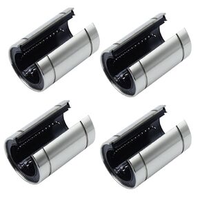 LM25UUOP Linear Ball Bearings Open Type Linear Motion Ball Bearing Nickel Plated 25mm Bore Dia, 40mm OD, 59mm Length (Pack:4pcs)