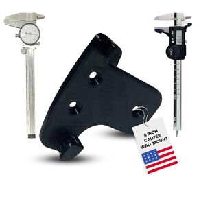 Secure Wall Mount for 6 Inch Digital, Vernier, & Dial Calipers: Organize and Protect Caliper Measuring Tools - Ideal for Machinists, Engineers, & Precision Instrument Users - Workshop & Pegboard Setup
