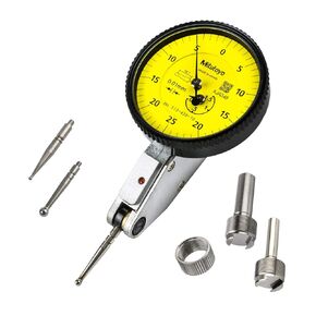 Mitutoyo 513-426-10A DIAL TI, MID, STD 1.5 mm, 3 μm Accuracy, 0.01 mm, Yellow