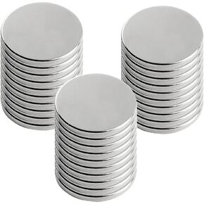 30 Pack Strong Neodymium Disc Magnets - Powerful Permanent Rare Earth Magnets for Fridge, DIY, Scientific, Craft, and Office Magnets, 0.8 inch D x 0.12 inch H, Pack of 30 in Kuwait