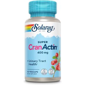 Solaray Super CranActin Cranberry Extract 400mg | Healthy Urinary Tract Support | with Added Vitamins | 60 VegCaps