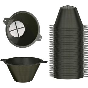 30 pcs Paint Filter,100mm Plastic Paint Strainer with Fine Nylon Mesh, Reusable Paint Filter Strainer for Filter Oil,Water Based Oil Paints, Food Residue (30)