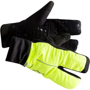 Craft Sportswear Unisex Siberian 2.0 Split Finger Glove, Windproof & Waterproof Cycling Biking Glove for Men & Women