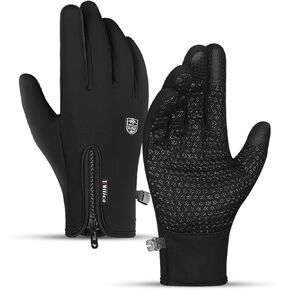Winter Thermal Gloves for Men and Women, Waterproof Windproof Touch Screen Warm for Cycling Hiking Driving Running