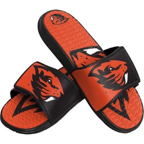 FOCO Oregon State Beavers NCAA Mens Colorblock Big Logo Gel Slides - M
