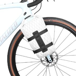 Rhinowalk Bike Fork Bag Waterproof Bicycle Pannier Bag 6.5L for Mountain Bike E-Scooter Long Distance Riding Package Cycling Accessories (Black)