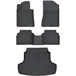 Cartist Floor Mats Compatible with Hyundai Sonata 2020-2024 (Only for Hybrid Model) All Weather Floor Liners Front & 2nd Row TPE Waterproof