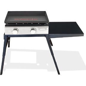 FEBTECH - Portable Griddle Stand Compatible with Blackstone 17" and 22" tabletop griddles, Adjustable Leg and Side Shelf Perfect for Outdoor Cooking