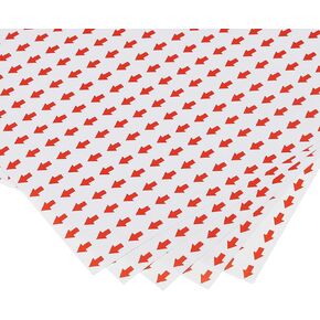 PATIKIL Small Arrow Stickers 0.35x0.3", 20 Sheet PET Self Adhesive Product Inspection Defects Indicator Industrial Work, Red