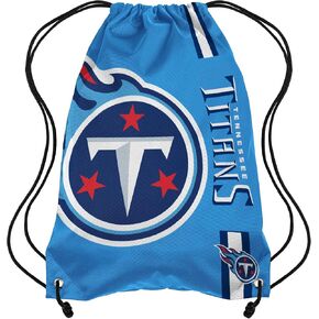 FOCO Tennessee Titans NFL Alternate Color Big Logo Drawstring Backpack - Blue