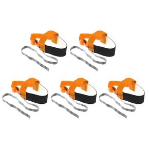 MECCANIXITY 10pcs ESD Anti Static Foot Heel Straps Anti Static Wrist Strap Band Adjustable for Grounding Removing Static Orange