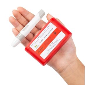 Portable Sharps Container for Travel and Home Use,Pocket Travel Sharps Disposal Container,Specially Designed for Diabetic Needles and Test Strips Compact Size for Travel and Daily Personal Use 6 Packs