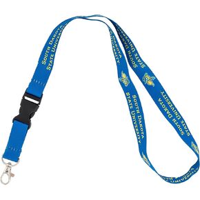 Desert Cactus South Dakota State University Lanyard Car Keys ID Badge Holder Keychain Detachable Breakaway Snap Buckle (Blue)