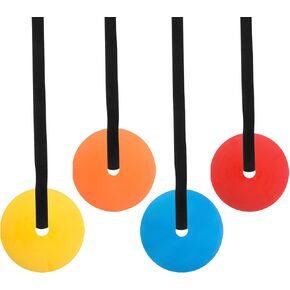 4 Pcs Soccer Goal Target with Adjustable Tapes, Colorful Shooting Practice Soccer Training Equipment for, Baseball, Football, Lacrosse, and Hockey