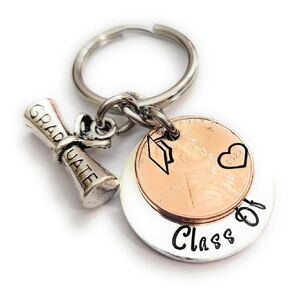 Graduating Class Of 2024 High School or College Graduation Gift for Him or Her w/Diploma Charm