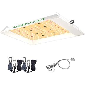 MARS HYDRO 2024 TS600 100Watt LED Grow Light 2x2ft Coverage, New Diodes Layout Full Spectrum Growing Lamps for Hydroponic Indoor Plants Seeding Veg and Bloom Greenhouse Fixtures Four for 4x4'