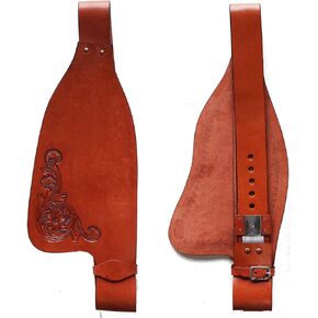Horse Western Adult Floral Leather Replacement Saddle Fenders 5212