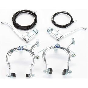 SUNLITE Brakes - Cruiser/MX Set - Pair, Silver, Alloy, 73-91mm Reach