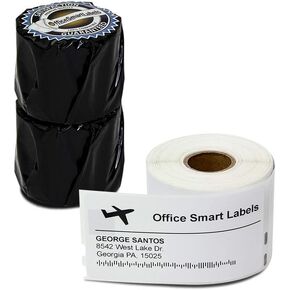 OfficeSmartLabels - 2-1/8" x 4" Shipping Labels, Compatible with 30323 (15 Rolls - 240 Labels Per Roll)