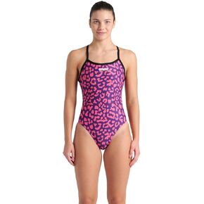 ARENA Women's Performance Leopard Skin Limited Edition Challenge Back Swimsuit