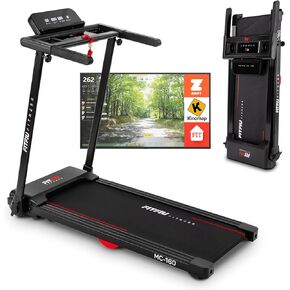 Treadmill FITFIU Fitness MC-160 Ultra Compact Folding Treadmill, Maximum Speed 8Mph, Running Surface, Power 3Hp, 12 Training Programmes