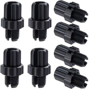 8Pcs M10 Bike Brake Cable Handle Lever Adjuster Screws 10mm Aluminum Alloy Bicycle Brake Lever Fastener Adjustering Bolt Parts Black Accessories for Mountain Bike