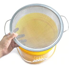 Stainless Steel 60 Mesh Paint Strainer Fits Nicely Over a 5 Gallon Bucket and Filters Out Particulates From Almost Any Liquid, Easy to Use and Clean (1PCS)