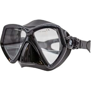 Sherwood MA50BS Oracle+ Scuba Dive Snorkel Mask, Black Silicone