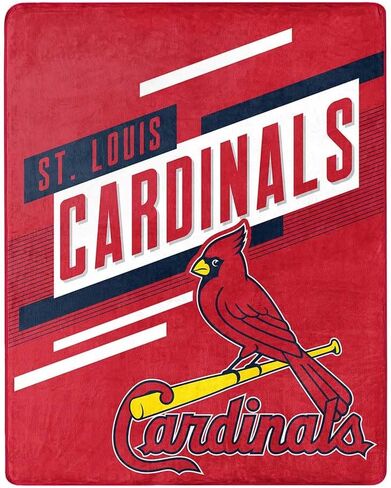 بطانية Northwest MLB Cardinals كبيرة الحجم ذات ملمس حريري، ألوان الفريق، 55 بوصة × 70 بوصة in Saudi Arabia