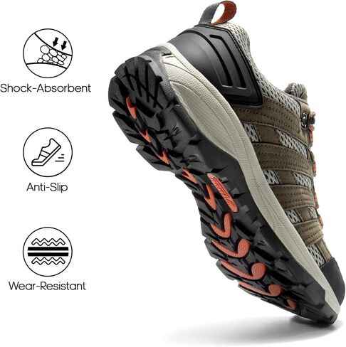 NORTIV 8 Women's Hiking Shoes Lightweight Breathable Mesh Walking Sneakers Outdoor Work Shoes in Kuwait