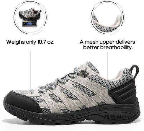 NORTIV 8 Women's Hiking Shoes Lightweight Breathable Mesh Walking Sneakers Outdoor Work Shoes in Kuwait