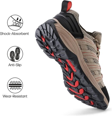 NORTIV 8 Women's Lightweight Hiking Shoes | Breathable Walking Sneakers Slip-Resistant For Outdoor Work Travel Daily Wear Wander in Saudi Arabia