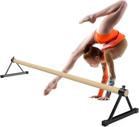 Tongmo Gymnastics Pirouette Bar for Handstands Training, Wood Pirouette Bar Handstand Floor Bars for Gymnast Training in Saudi Arabia