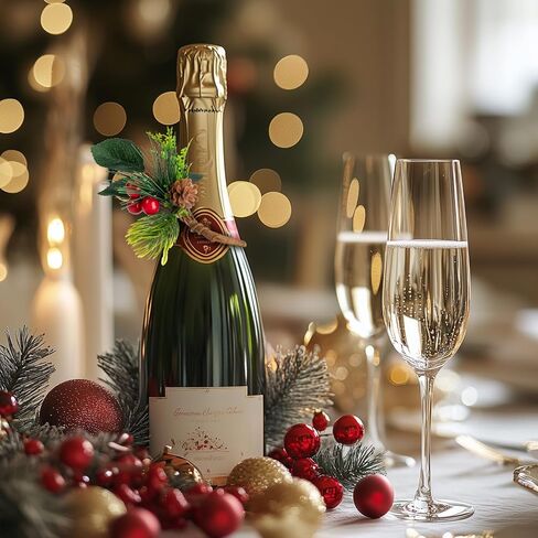 Noverlife 12 Set Christmas Napkin Rings for Dining Table, Xmas Napkin Holders with Berry for Table Decor Artificial Pine Needle Holiday Napkin Buckle Serviette Holders for Winter New Year Dinner Party in Saudi Arabia