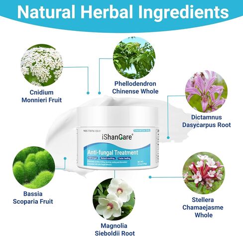 Antifungal Cream, All Natural Herbal Anti Fungal Skin Cream for Athlete's Foot, Jock Itch, Ringworm, Tinea Versicolor, Fungal Infection, 3.53 OZ in Kuwait