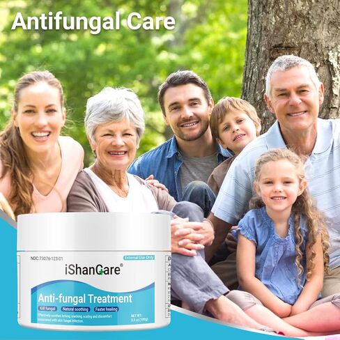 Antifungal Cream, All Natural Herbal Anti Fungal Skin Cream for Athlete's Foot, Jock Itch, Ringworm, Tinea Versicolor, Fungal Infection, 3.53 OZ in Kuwait