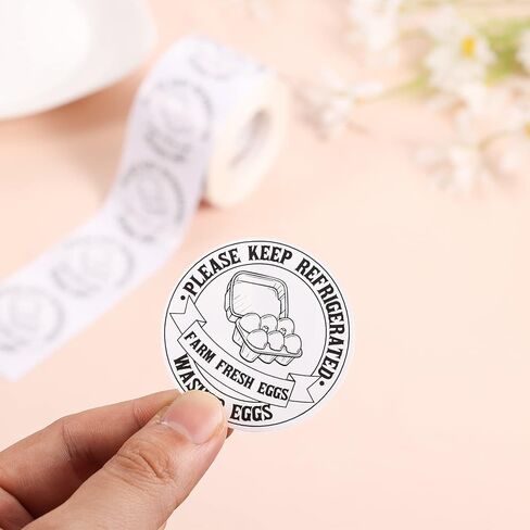 2 inch Farm Fresh Eggs Carton Labels, Colorful Round Farm Fresh Stickers Egg Carton Stickers, Farm Fresh Egg Labels Egg Packaging Stickers for Chicken Eggs Carton Labels (500pcs) in Saudi Arabia