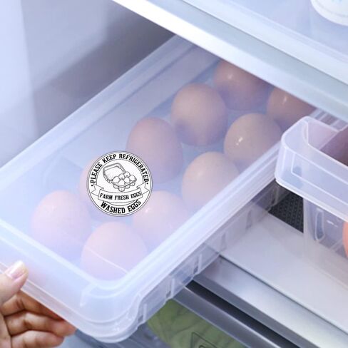 2 inch Farm Fresh Eggs Carton Labels, Colorful Round Farm Fresh Stickers Egg Carton Stickers, Farm Fresh Egg Labels Egg Packaging Stickers for Chicken Eggs Carton Labels (500pcs) in Saudi Arabia