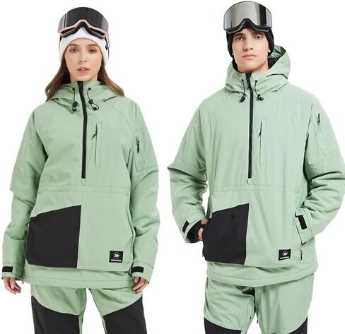 SNOWVERB Womens Mens Insulated Waterproof Snowboarding Mountain Jackets with Hood Skiing Coat Snowboard Winter Ski Jacket in Kuwait