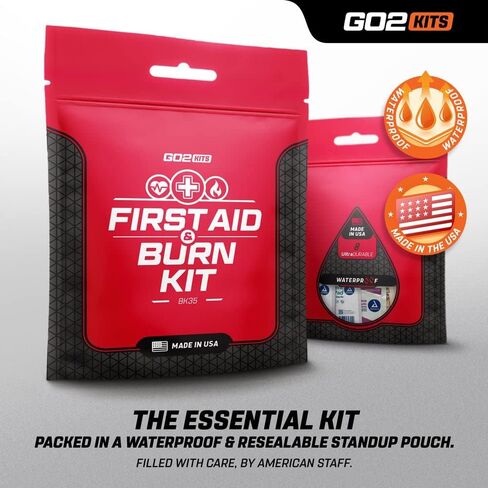 Advanced First Aid & Burn Kit, Comprehensive Burn First Aid Kit with Dressings, Burn Cream & Gauze, Portable First Aid Kit for Home, Office, Car & Travel, 3-Pack in Saudi Arabia