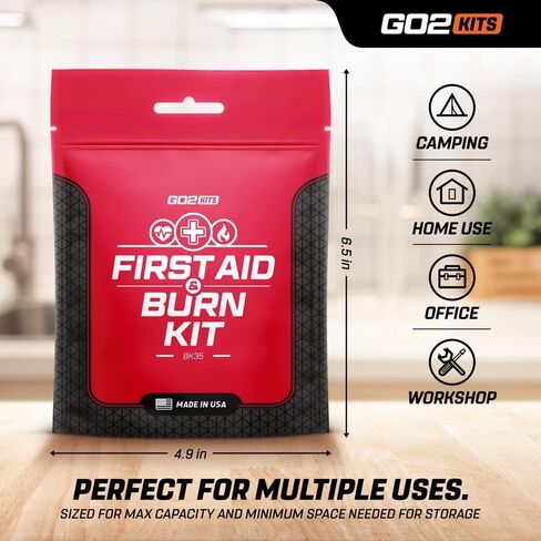 Advanced First Aid & Burn Kit, Comprehensive Burn First Aid Kit with Dressings, Burn Cream & Gauze, Portable First Aid Kit for Home, Office, Car & Travel, 3-Pack in Saudi Arabia